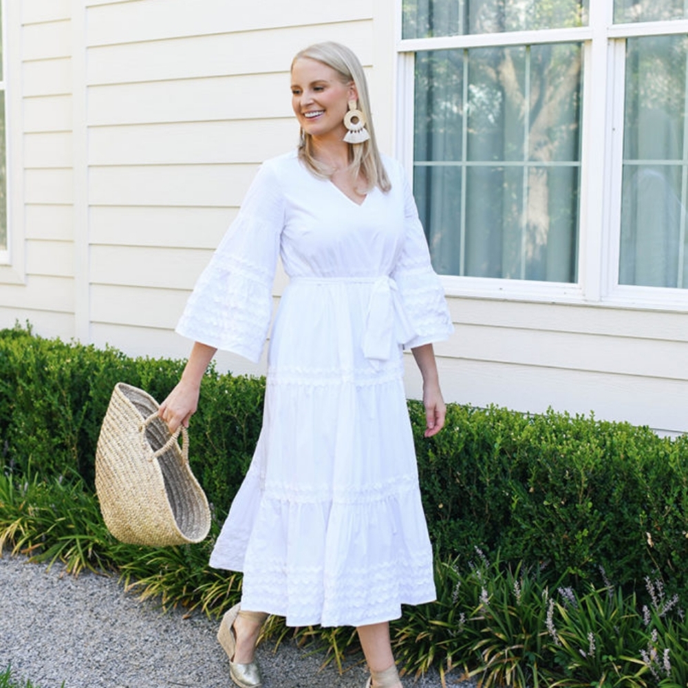 Lisa Marie Fernandez for Target white cotton dress small EUC